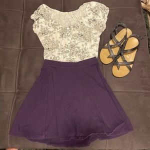 Deep purple skirt very flowy and cute